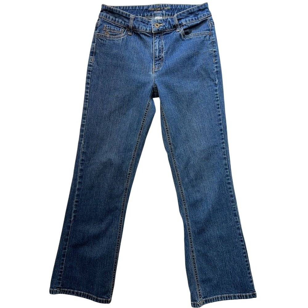 Christopher Banks Women's Modern Fit Bootcut Jeans Stretch 4S Denim Blue